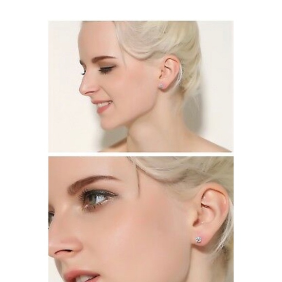 NEW CZ Stud Earrings Studs STERLING SILVER 925 5mm - Picture 5 of 6